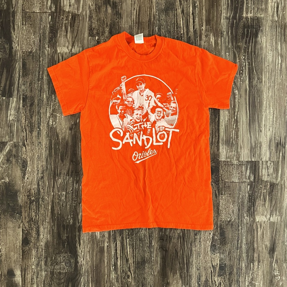 ⚾️NEW Baltimore Orioles The Sandlot movie orange unisex tee shirt size small
